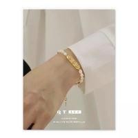 ราคา ไข่มุกน้ำจืดธรรมชาติ ชุบทองเหลือง พร้อมพลอยเทียม แหวน รุ่น แหวน หยก (1731910661943625221)
