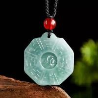 ราคา จี้หยก, หยกเกรดธรรมชาติ A, การออกแบบน้ำสีฟ้าหยกไทเก็ก Bagua, จี้หยกน้ำแข็ง, Unisex, เหมาะสำหรับทุกฤดูกาล, หยก (1731866102556559316)