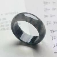 ราคา แหวนไก่หยกหยก, หยกดำน้ำแข็งดำ, แหวนหางแหวน, หยก, มีขนาดให้เลือก, [คำแนะนำข้อเสนอพิเศษ] (1731652162638284505)