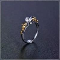 ราคา แหวนผู้ชายและผู้หญิง แฟชั่นสไตล์เกาหลี วัสดุเหล็กไททาเนียมชุบทอง 18K อเนกประสงค์ แหวนประดับเพชรสองสี โลหะผสม ไม่ซีดจาง เหมาะสำหรับเป็นของขวัญวันหยุด แหวน ปรับ ได้ ตาม ขนาด น (1732258226497096043)