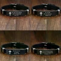 ราคา สร้อยข้อมือคำพูดแรงบันดาลใจในพระคัมภีร์ สร้อยข้อมือซิลิโคนที่ปรับได้ส่วนบุคคล สำหรับผู้ชาย การออกแบบทางศาสนา เลส ข้อมือ หลวง พ่อ รวย กําไล ผู้ชาย คู่รัก แหวน หยก (1731692700590507065)