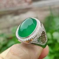 ราคา แหวนหยกสำหรับผู้ชาย, แหวนมรกตและมรกต, แหวนเปิดสีเขียว, หยก (1731940423462847848)