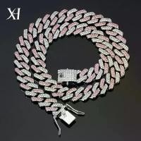 ราคา สร้อยคอฮิปฮอป, ข้ามพรมแดนมาใหม่, สีชมพูและสีน้ำเงิน, โซ่เชื่อมโยงคิวบารูปสี่เหลี่ยมขนมเปียกปูน, สร้อยคอสำหรับผู้ชายและผู้หญิง, สไตล์ฮิปฮอป, พร้อมสร้อยข้อมือ ข้อ มือ บิด นูน นิ (1732088157023341242)