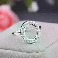 ราคา แหวนเงินแท้ S925 สำหรับฝังอำพ หินเหลือง หยกเหอเทียน มรกต และไทเกอร์อาย ฐานแหวน DIY สำหรับผู้หญิง รองรับเปล่าขนาด 9*11 (1731836998370297156)