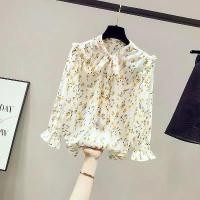 ราคา เสื้อเชิ้ตลายดอกไม้สีขาว สำหรับผู้หญิง ไซส์ใหญ่ แม่วัยกลางคน เสื้อผ้าฤดูร้อน 2024 เสื้อชีฟอง มรกต เสื้อหลวมอเนกประสงค์ (1730050676702611516)