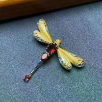 ราคา เข็มกลัดแมลงปอ อัญมณีธรรมชาติ โกเมน ฝัง S สไตล์ศิลปะแฟชั่นดีไซน์ (1731847616158664425)