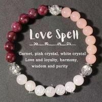 ราคา สร้อยข้อมือคริสตัลหินธรรมชาติ โกเมน โลมิโอร่า สร้อยข้อมือหินความรักสีชมพู Unisex สร้อยข้อมือระดับไฮเอนด์เฉพาะ (1731415817874343174)