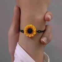 ราคา สร้อยข้อมือดอกทานตะวัน, คิมซิม, เครื่องประดับดอกทานตะวัน, ของขวัญดอกทานตะวัน, สำหรับผู้หญิง โกเมน ข้อ มือ ฝ้าย ผูกแขน ส 100 ข้อ มือ ฝ้าย ผูกแขน citrine bracelet pipatchara สร้อย ข้อ มือ (1732297892341