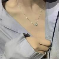 ราคา สร้อยคอโซ่เพชร แฟชั่นเกาหลี ดีไซน์เรียบง่าย น่ารัก สำหรับผู้หญิง สร้อยคอผู้ชาย สร้อยคอผู้ชาย โกเมน สร้อยคอ (1731362873880906393)