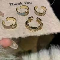ราคา แหวนเปิดสำหรับผู้หญิง สไตล์ฝรั่งเศส เครื่องประดับแหวน พร้อมตัวอักษร H cinderella ring frozen แหวน บุษราคัม นําโชค นามสกุล ถังซาน (1731739792614460306)