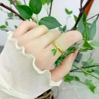 ราคา แหวนนิ้วชี้ ดีไซน์เรียบง่าย ทอง 18K เลียนแบบ จี้ Streptolirion สีเขียว เปิด ข้อต่อไม้ไผ่ แหวนทองลุ่มน้ำ สำหรับผู้หญิง สร้อย งาช้าง แท้ ผู้ ชาย แหวน นิล สี ดํา ผู้ หญิง แหวน เมฆา (1732235189340179193)