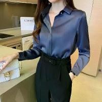 ราคา เสื้อเชิ้ตผ้าซาติน สไตล์เรียบหรู ทรงสลิมฟิต เสื้อแขนยาว นิล เซ็กซี่ เหมาะสำหรับฤดูร้อน มาใหม่ ทรงหลวม เสื้อเชิ้ตมืออาชีพ เสื้อ polo ralph lauren ผู้ หญิง (1731640286703355161)
