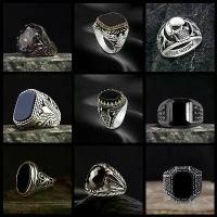 ราคา แหวนเพทาย ลายโทเท็ม สำหรับผู้ชาย สไตล์พังก์เข้ม แหวนสุดเท่ เครื่องประดับย้อนยุคอินเทรนด์ devil ring reborn ring แหวน นิล (1732036527658141773)