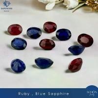 ราคา 68SAP หัวแหวนทับทิม ไพลิน เจียระไนวัดไซส์ 6*8 มิล ทับทิมแท้ ไพลินแท้ พลอยแดง พลอยน้ำเงิน จัดส่งเฉพาะจุด (1731758510920927196)