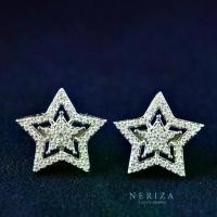 ราคา Neriza Jewelry/ ต่างหูติดหูประกบเพชรสังเคราะห์ ประกายเทียบเท่าเพชรแท้ NE167 ต่างหูเพชรประกบ ต่างหูเพชร ต่างหูระย้า (1729616934319197104)