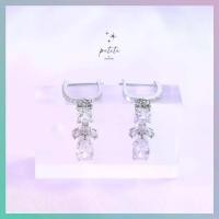 ราคา [พร้อมส่งในไทย] Crystal Hoop Earrings - ต่างหูห่วง ประดับเพชรคริสตัลเม็ดใหญ่ ไฮโซ โก้เก๋ (1731433770098984831)