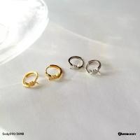 ราคา Earringsody: Sody092 ต่างหูห่วงs925 ต่างหูเงินแท้925 ชุบทอง18k และชุบทองคำขาว ประดับด้วยเพชรcz ต่างหูเพชร (1730408335020886029)