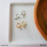 ราคา Earringsody: Sody091 ต่างหูห่วง ต่างหูเงินแท้925 ชุบทอง18k และชุบทองคำขาว ประดับด้วยเพชร (1730407404533680141)