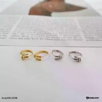 ราคา Earringsody: Sody085 ต่างหูห่วง ต่างหูตะปู ต่างหูเงินแท้925 ชุบทอง18k และชุบทองคำขาว ประดับด้วยเพชร (1730406710074574861)