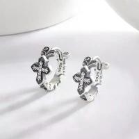 ราคา Suwan.na.shop ต่างหู ต่างหูห่วง ต่างหูผู้ชาย ห่วงไม้กางเขน (1731288558518111107)