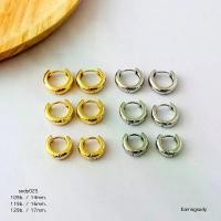 ราคา Earringsody: Sody025 ต่างหูห่วง ต่างหูห่วงเงินแท้925 ชุบทอง18k และชุบทองคำขาว (1730792766418814989)