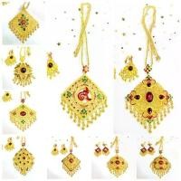 ราคา [พร้อมส่ง] March jewelry เครื่องประดับชุดไทย ต่างหูหนีบ สร้อยคอทองคำ ใหม่ (1731458586447087046)