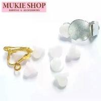 ราคา Mukie shop DIY ยางกันเจ็บ ยางรอง ต่างหูหนีบ ซิลิโคน จุกต่างหูหนีบ (1729625153909459265)