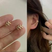 ราคา ( ได้ 1 คู่ ) earcuff ต่างหูหนีบ ใบมะกอก (1729610482298620353)