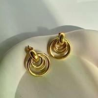 ราคา [New]ร้านลีวายสายฝอ ต่างหูแป้นLuxury กลม ต่างหูสีทอง ไม่ลอกไม่ดำ - เครื่องประดับสแตนเลส ต่างหูสแตนเลส ต่างหูสายฝอ ต่างหู ต่างหูสีทอง สายฝอ LL126(G) (1731221081509365049)