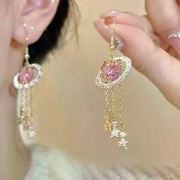 ราคา ต่างหูเพชร พู่ ต่างหูยอดนิยม ที่เกี่ยวหู ต่างหูขนาดกลางและยาว ต่างหูรูปดาวห้าแฉก (1731346664317224658)