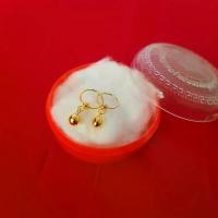 ราคา พร้อมส่งจากไทย ต่างหูทอง,ต่างหู,ต่างหูห่วงกลม,ไข่กลม,ชุบด้วยเศษทองเคลือบแก้ว Yaowarat เศษทอง,100% ชุบทอง,งานฝีมือจากช่าง Yaowarat ฟรีตลับทอง (1732324731345209423)