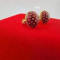 ราคา #ต่างหูน้ำหนัก1บาท# ต่างหูทอง #ตุ้มหู # ต่างหูแฟชั่น#ต่างหูขาสปริงทองลงยาหุ้มทอง# สีแดง สีเขียว สีน้ำเงินมีตลับทุกคู่# สินค้าดี (1731509854292248916)