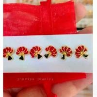 ราคา #ต่างหูทอง # ต่างหู#ตุ้มหู# ต่างหูทอง#ต่างหูแฟชั่น#ต่างหูลงยาถ่ายจากสินค้าจริง ส่งไวสวยที่สุดเหมือนแท้ที่สุด (1731472383803361378)
