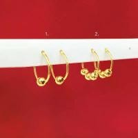 ราคา ต่างหูทอง ต่างหูห่วงแฟชั่น ต่างหูตุ้ม ทองไมครอน ทองชุบ งานสวยใส่แทนของแท้ได้ ใส่อาบน้ำได้ (1729653489032989520)