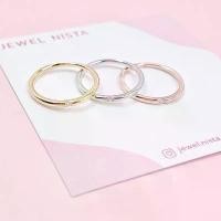 ราคา ของแท้ 100% classy simple ring แหวนเงินแท้ สร้อย ข้อมือ เสริมดวง ทองงาน แต่ง (1731687441328997525)