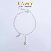 ราคา Cde Moonlit Star Sky Silver Anklet CDE9026SV Anklet - สร ้ อยข ้ อเท ้ าเงิน 925 คุณภาพสูงสําหรับผู สินค้าขายดี สร้อย คอ หิน มาร์เบิล สิบ ดอก (1731601846091483223)