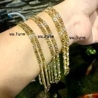 ราคา สร้อยคอ2กษัตริย์ ลายเลส นน.1-2-3บาท งานหุ้มทอง24เค. สร้อย คอ ผู้หญิง (1731638263013344272)