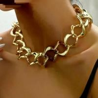 ราคา โซ่กระดูกไหปลาร้าสุภาพสตรี สไตล์อเมริกันและฮิปฮอป สร้อยคอยาวเกินจริง ชุบทอง 18K สร้อยคอเฉพาะอเนกประสงค์ สร้อย ลายโซ่ ฝรั่ง (1732105938966776575)