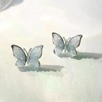 ราคา ต่างหูผู้หญิง มาใหม่ ยอดนิยม อินเทอร์เน็ต ดารา สไตล์มินิมอล ดีไซน์ผีเสื้อ ต่างหูคริสตัลเฉพาะ ต้มหู สร้อยpandora (1730259706113132873)