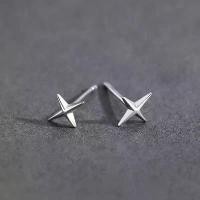 ราคา ต่างหูผู้ชาย ต่างหูสตั๊ดเหล็กไททาเนียม อินเทรนด์และเรียบง่าย เหมาะสำหรับผู้ชาย เจาะหูเดี่ยว มาใหม่ ต่างหูมินิบาร์รูปดาว สร้อยpandora (1730259679992056137)