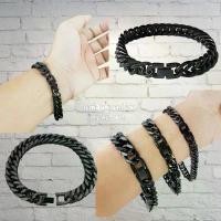 ราคา สร้อยข้อมือ สแตนเลส 8-10-12 mm เลสข้อมือ สีดำ สร้อยข้อมือโซ่ สร้อยข้อมือแสตนเลส แท้ราคาถูก ล็อคนาฬิกา (1731916515146433796)