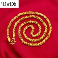 ราคา สร้อยคอทองคำ, เครื่องประดับมาเลเซีย, สร้อยคอทองคำเกาหลี, สร้อยคอผู้ชาย, ความยาว 60 ซม., ของขวัญสำหรับพ่อ, โฉบไวรัส (1732150337132005748)