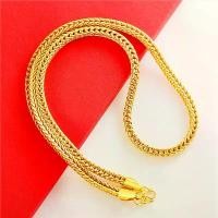 ราคา สร้อยคอทอง สี่เสา 3 บาท 20 นิ้ว ชุบทองแท้ 96.5% ทองปลอม ไม่ลอก สร้อยคอทองคำ สร้อยคอทองชุบ สร้อยทอง สร้อยพระ สร้อยคอห้อยพระ (1730538916257565149)