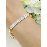 ราคา จัดส่งที่รวดเร็ว สร้อยข้อมือทอง ห้อยจี้ตุ้งติ้ง น่ารัก เลสข้อมือทอง ปรับไซส์ได้16-18cm.สร้อยข้อมือเพชร 0142 (1730190648047929658)