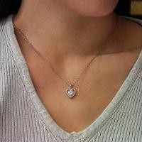 ราคา สร้อยคอเพชร Moissanite จี้, เงินแท้ S925, 1 กะรัต, รูปหัวใจ, จี้หัวใจพีช, แฟชั่นสตรี (1731804479747884166)