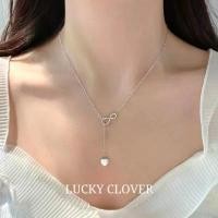 ราคา MEETสร้อยเงิน Interlocking สร้อยคอเพชร สร้อยแฟชั่น สร้อยคอแท้ สร้อยคอเงิน จี้สร้อยคอ สร้อยเกาหลี (1731843340526652218)