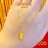 ราคา สร้อยคออิตาลี 18k จี้อิฐสี่เหลี่ยม ชุบทอง 93.9% น้ำหนัก 0.9-1.2 กรัม ไม่ซีดจาง (1731470356857785056)