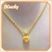 ราคา สร้อยคออิตาลี ชุบทอง 18k (AU750) 99.99% สร้อยคอหัวใจระลอกน้ำครึ่งทอง สำหรับผู้หญิง เหมาะเป็นของขวัญ (1730472203475978830)