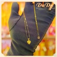 ราคา สร้อยคออิตาลี 18K จี้หัวใจ ชุบทอง 99.99% น้ำหนัก 1.2g มีบริการเก็บเงินปลายทาง (1731385542314593049)
