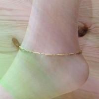 ราคา [COD] สร้อยข้อเท้า สร้อยทองเหลือง ข้อเท้าทองเหลืองแท้ ข้อเท้ากระดิ่ง มี 3 ลายให้เลือก ขนาดข้อเท้าสามารถแจ้งได้ (1732046510377896701)